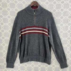 Eddie Bauer Cotton Mock neck Knit Sweater Men's XL